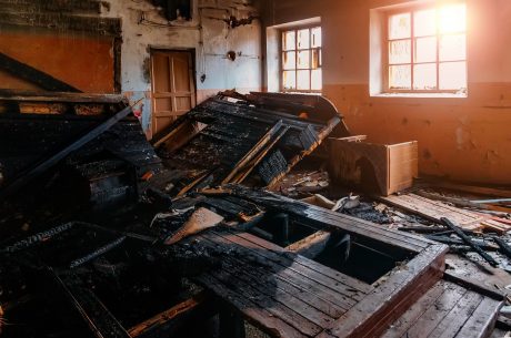 fire damage and soot