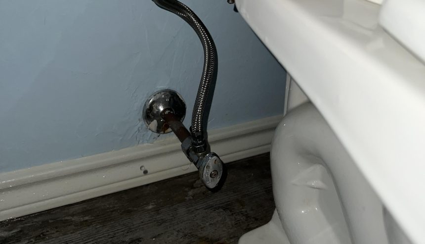 water damage from toilet