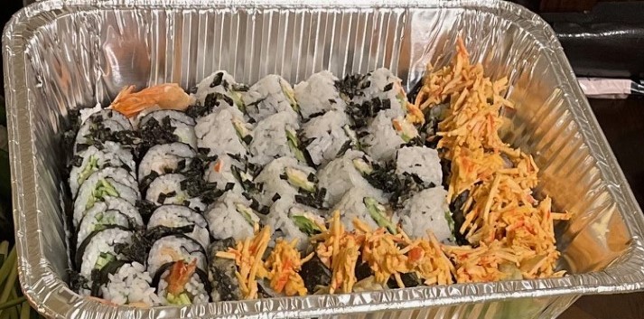 The sushi we ate at our company Christmas party