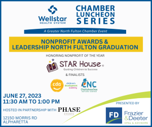 Invitation to Wellstar Chamber Luncheon Series Non-Profit Awards and LNF Graduation