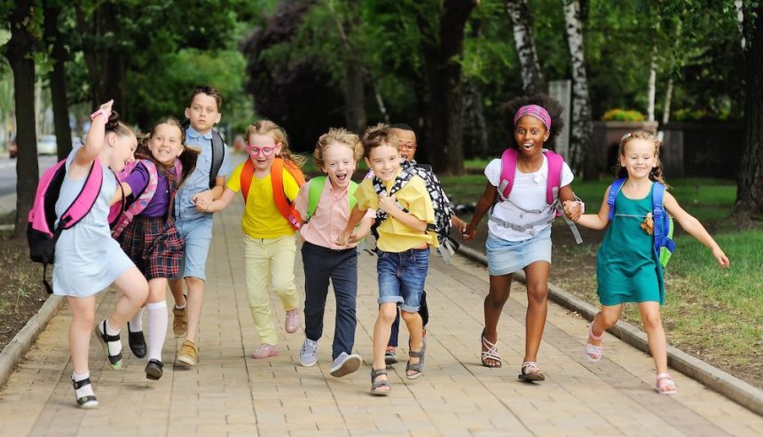 Children on their way to educational facilities in North Metro Atlanta