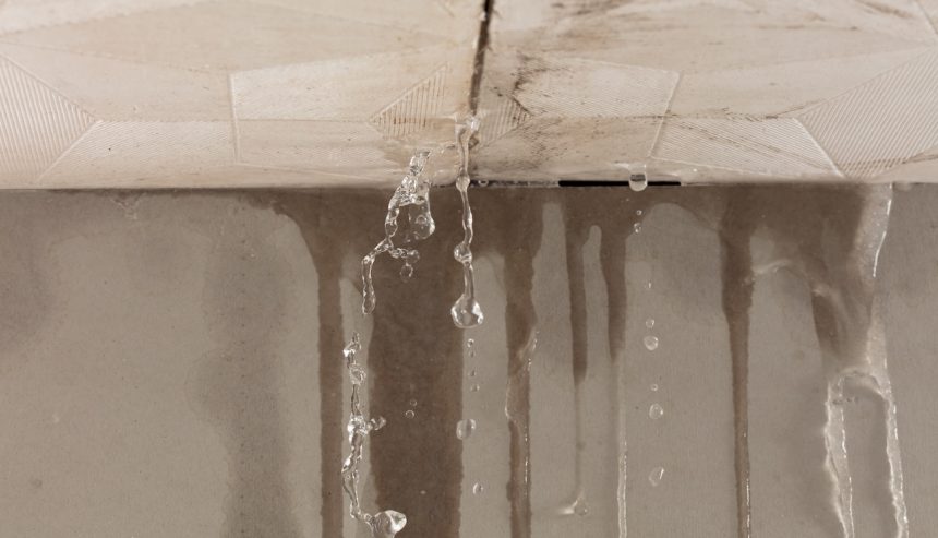 ceiling tile water damage