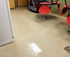 Water damage in classroom found by PuroClean Certified Restoration Specialists Centennial CO