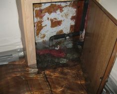 Flooded Unit before water damage remediation process by PuroClean Property Restoration Specialists Chicago IL