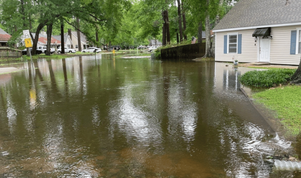 Road Flooding in Mandeville, LA