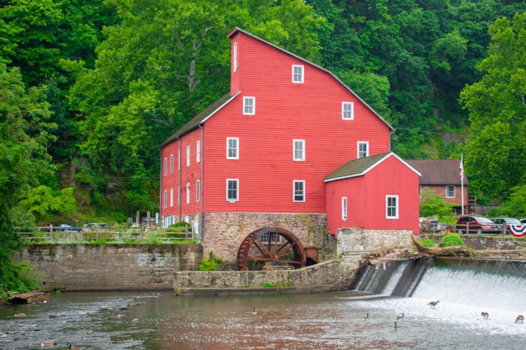 spring flooding in cranford, nj- red mill museum village