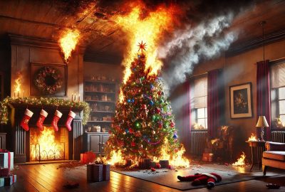 Christmas Tree Fire Causes and Safety Tips