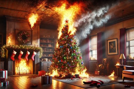 Christmas Tree Fire Causes and Safety Tips