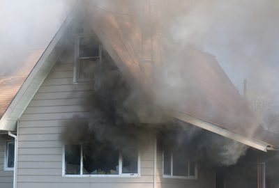 how fire damage affects air quality