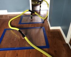 PuroClean of Central Denver - Photo of Hardwood Floors Drying System for Water Damage