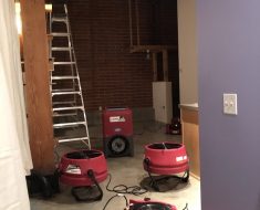 PuroClean of Central Denver - Photo of drying equipment after a flood in a Denver loft