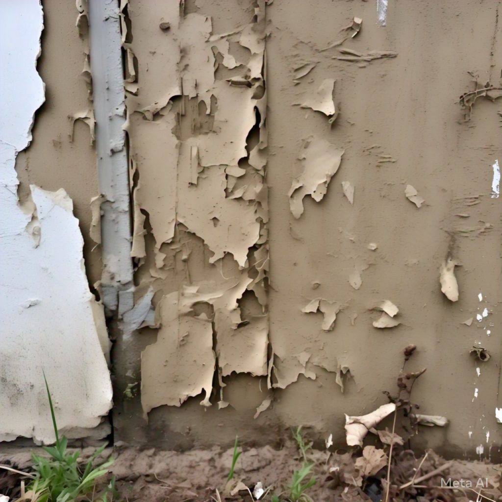 Water Damage Effect on Wall Painting