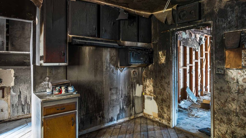 kitchen fire damage