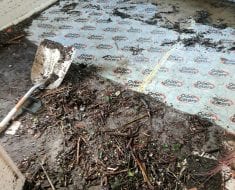 Dirt removed for water damage remediation process by PuroClean of Naples Naples FL