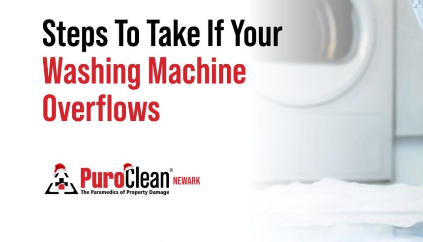 Steps to take if your washing machine overflow.