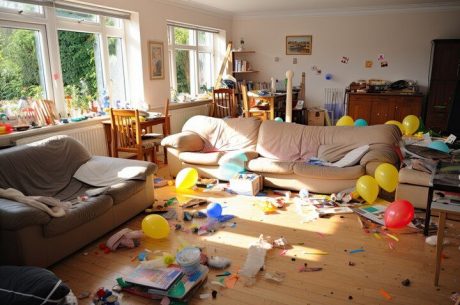 Clutter in a dirty home is a breeding ground for bacteria and mold, especially under poor ventilation.