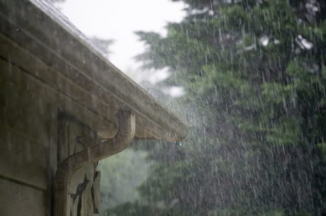 Summer thunderstorms in Oak Park can lead to gutter overflow.