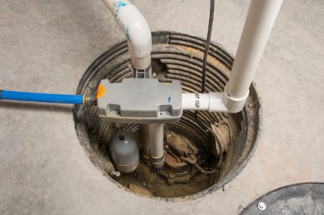 A Sump pump line.