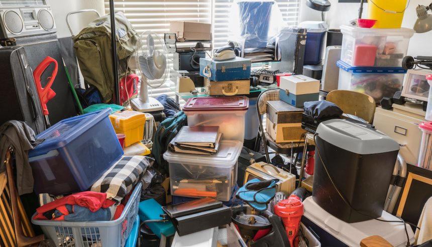 hoarding cleanup Hoarder Room Packed with Junk and Objects