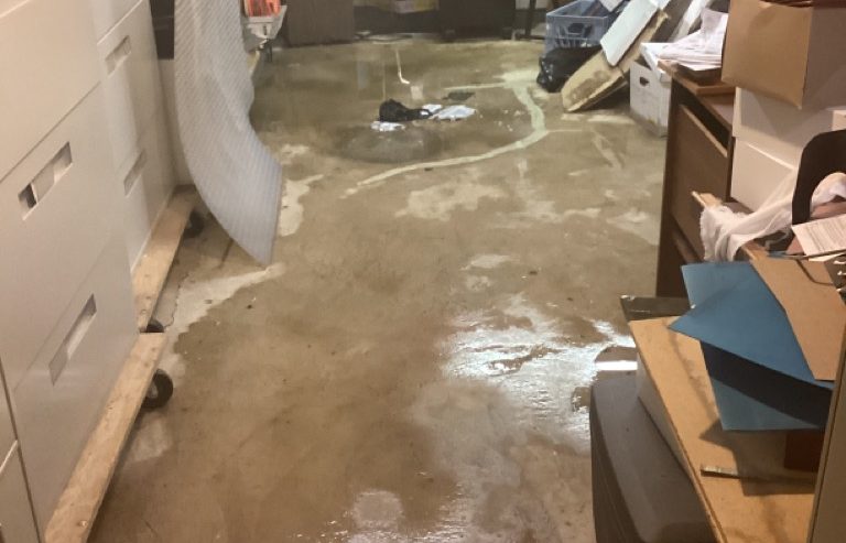 flooded basement water damage restoration in Montgomeryville