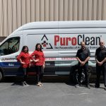 Vic Modugno, John Modugno, Aida Modugno & Carla Zubricki, owner of PuroClean of Bartlett