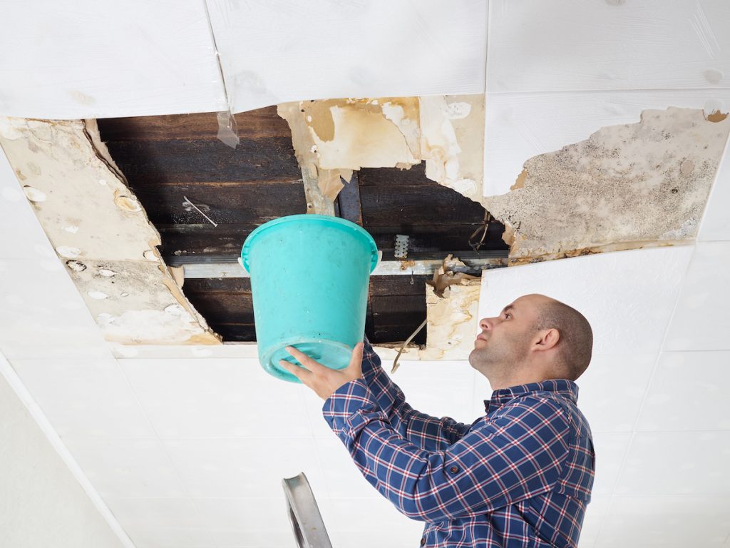 ceiling water damage repair