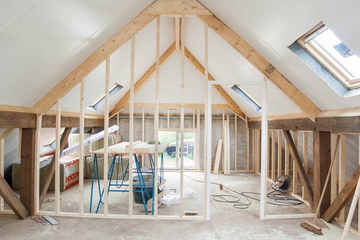 A home renovation is made in an attic to decrease the homeowners' insurance premium.