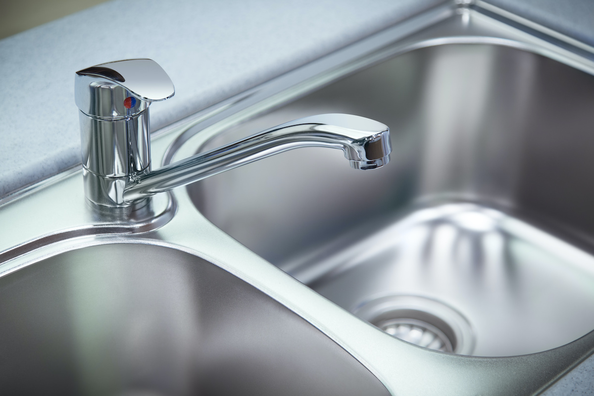 Clean-chrome-tap-and-washbasin