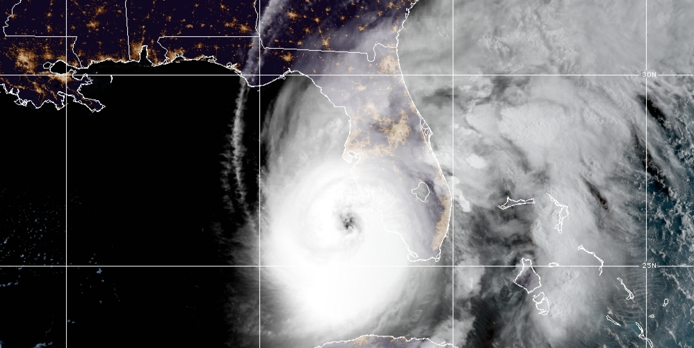 Hurricane Ian near Florida in September