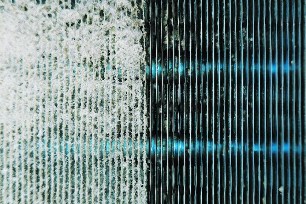 a dirty HVAC filter can contribute to poor air quality