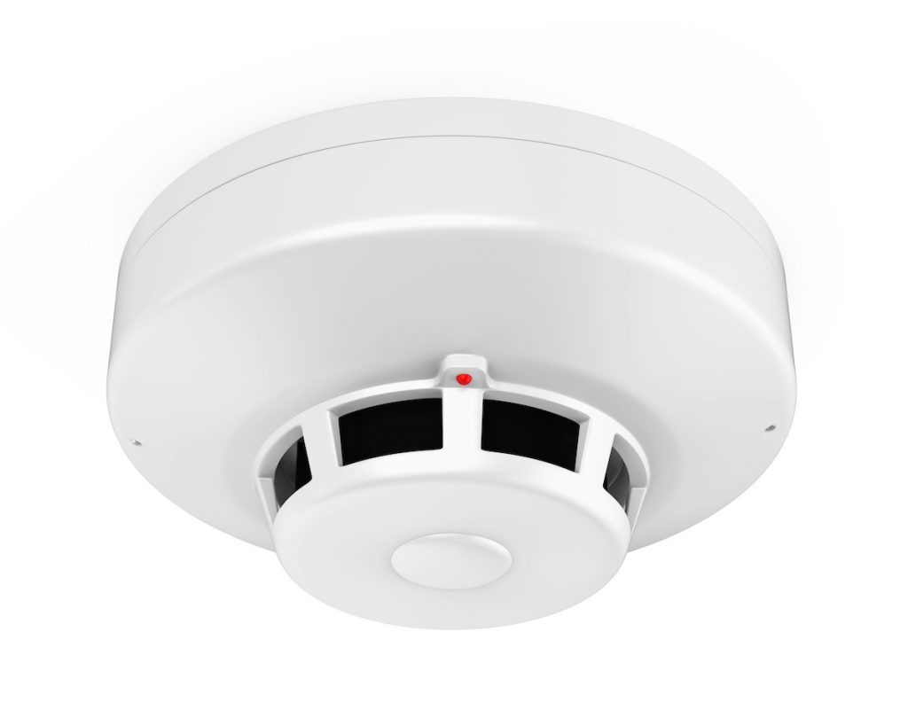 an ionization smoke alarm