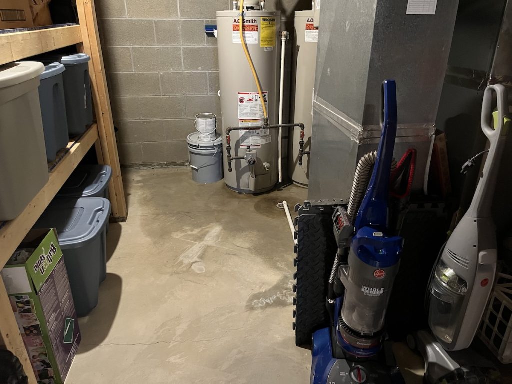 flooded basement